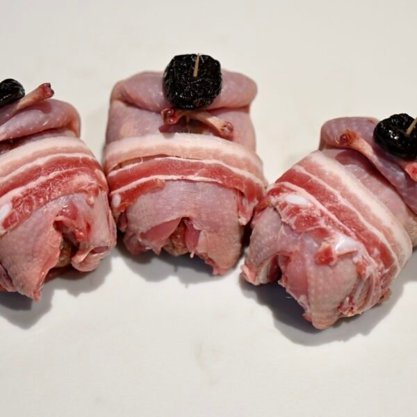 Caille farcie aux champignons des bois truffés (+/-300g)